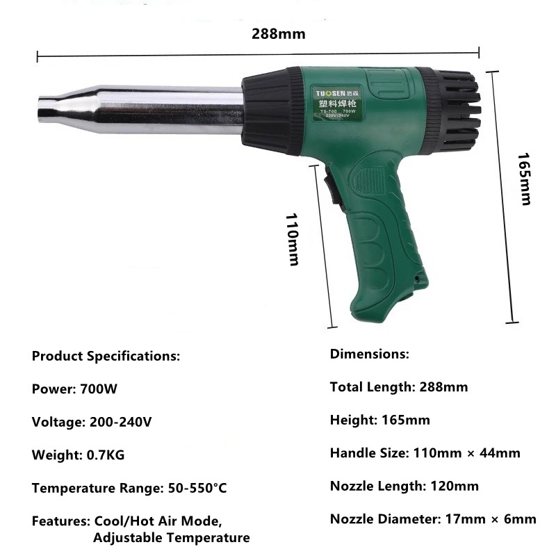 Pistolet na gorące powietrze,  – Heat Gun Small recenzja i cena