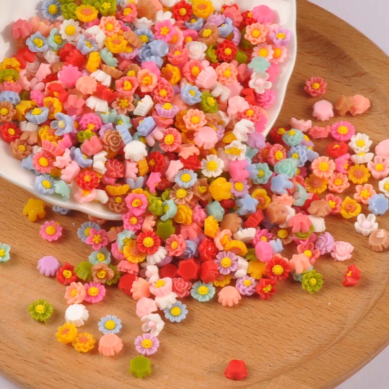 100 sztuk 6mm mieszane Mini Fl – Resin Craft Ideas recenzja i cena