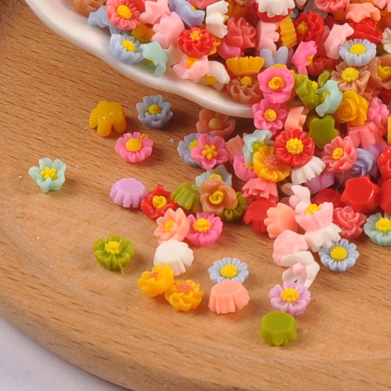 100 sztuk 6mm mieszane Mini Fl – Resin Craft Ideas recenzja i cena