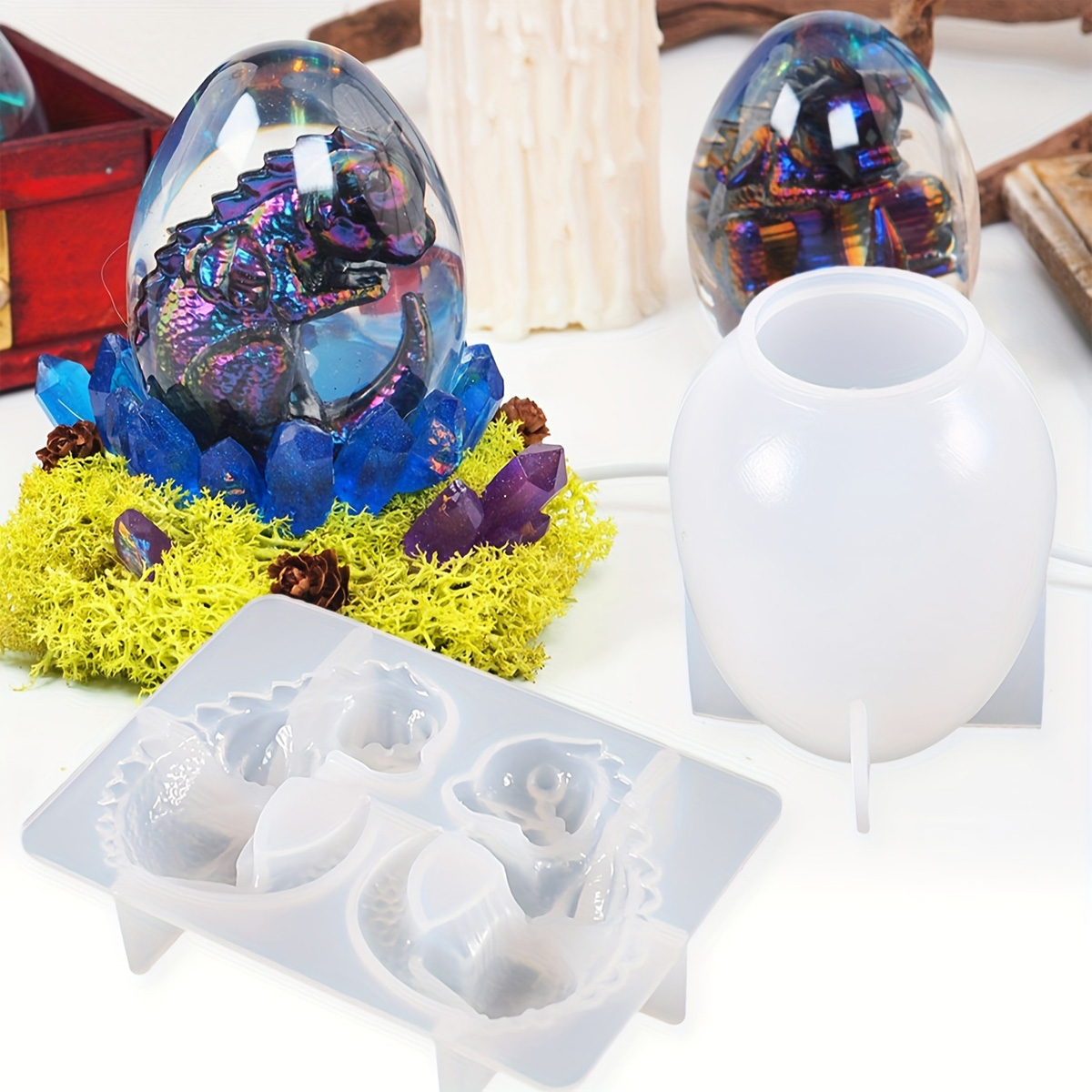 Formy silikonowe na jajka smoc – Resin Craft Ideas recenzja i cena