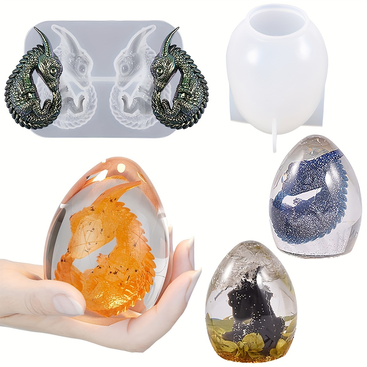 Formy silikonowe na jajka smoc – Resin Craft Ideas recenzja i cena