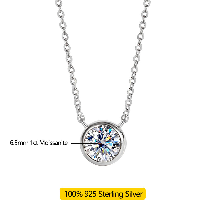 LinkerLove Naszyjnik z moissan – Bezels Set Pendant recenzja i cena